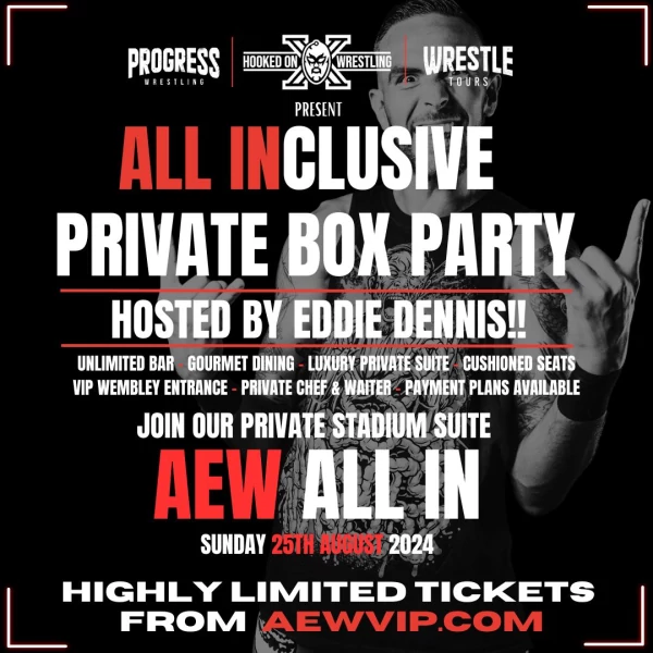 Win 2 Tix To Our AEW All In VIP Suite promotional image